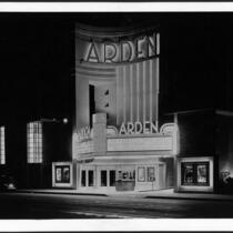 Arden Theatre, Lynwood, street elevation, night