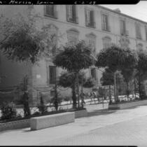 Exterior of unidentified plaza, Murcia, Spain, 1929