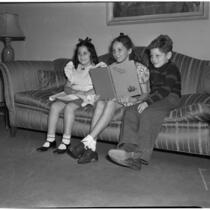 Connie Kreinman, Naomi Jaffe, and Allan Bernard during Child Welfare Day at the Beverly Hills Athletic Club, Beverly Hills, March 2, 1940