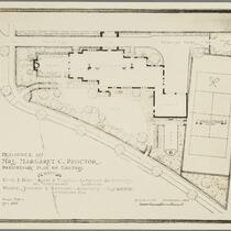 Preliminary plan, Mrs. Margaret C. Proctor residence, Los Angeles, 1924