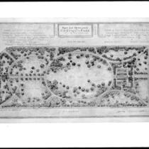 Plan for redesign of Central Park, Pasadena, 1925