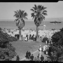 Beach and park, Santa Barbara, 1933