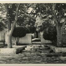 Allied Arts Guild of California, entrance from street, Menlo Park, 1932