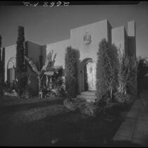 Adelbert and Clara Bartlett residence, facade, Santa Monica, 1936