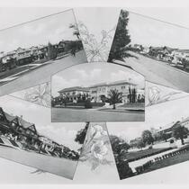 Collage of various residential streets, Los Angeles
