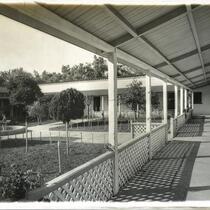 Patio at the Guajome Ranch House, Vista, circa 1901-1930