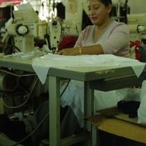 Garment Worker Sewing