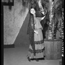Carmelita Del Rey as Carmelita in the revival of the Mission Play in Riverside, Calif., 1941