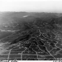 Aerial view of Westwood Hills including UCLA, 1929