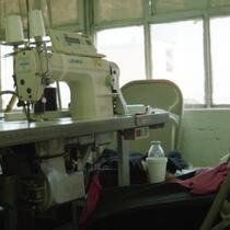 Work Station at a Garment Factory