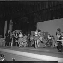 Dancing scene in opera La Traviata, Hollywood or Pomona, 1949