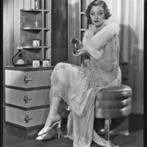 Actress Kathleen Burke posing for Hepner's Personality Cosmetics, 1932