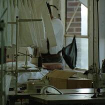 Garment Worker Working on Jackets