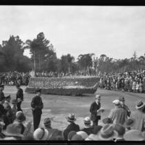 Board of Education automobile in the Tournament of Roses Parade, Pasadena, 1932