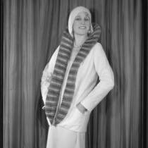 Peggy Hamilton modeling a sports coat, 1930