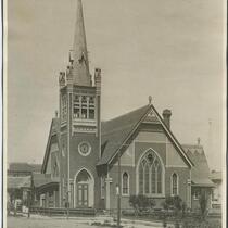 Congregational Church, 3rd and Hill Streets, Los Angeles, 1886
