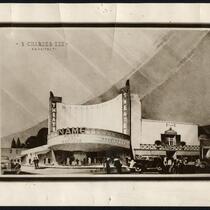 Bruin (Fox) Theatre, Westwood, photograph of rendering