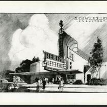 Helix Theatre, La Mesa, photograph of rendering