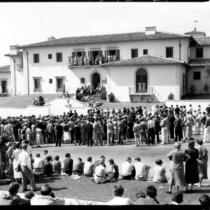 Hershey Hall dedication - Onlookers, 1931