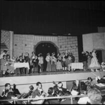 Production of the opera La Boheme, Santa Monica, 1955
