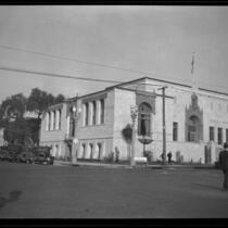 Santa Monica Public Library at 503 Santa Monica Blvd. after being remodeled, Santa Monica, circa 1927