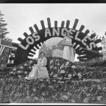 "A Dream of Commercial Progress" float in the Tournament of Roses Parade, Pasadena, 1931