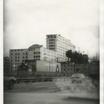 Backside of Los Angeles hospital, 1975