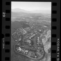 Aerial view of Palm Desert looking north-west towards Palm Springs, Calif., 1986