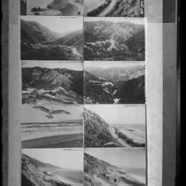 Four views of Las Flores Canyon and six views of the nearby coastline and Castle Rock, Malibu and Topanga, circa 1912-1925