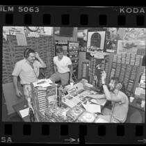 Radio station KROQ's The Poorman (Jim Trenton), Dr. Drew Pinsky and Scott Mason during 