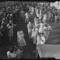 Marathon dance competitors, Culver City or Santa Monica, 1928