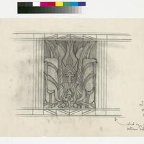 Studio Theatre, Hollywood, interior detail, drawing