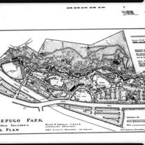 Site plan for Verdugo Park, Glendale, [1945]
