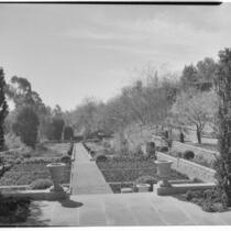Harvey Mudd residence, terraced gardens, Beverly Hills, 1933