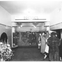 Steven's Clothing Store, interior, with shoppers