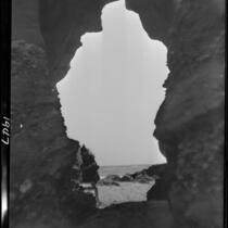 Laguna Beach, photographed from interior of cave, 1925