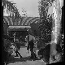 Women dancing, Harry Gorham residence, Santa Monica, 1928
