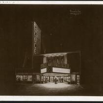 Chino Theatre, rendering, night
