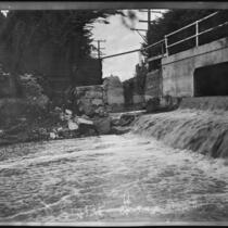 Bonita creek in flood, Newport Beach, 1935