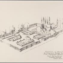 Adaptation of base plan to different garden style for Fox Movietone Studio, Westwood