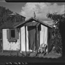 Playhouse at George and Gertrude Temple residence, Santa Monica, 1934