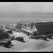 Exterior view of the Las Flores Inn on the coast road, Malibu, 1915