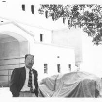 Temple Israel, Hollywood, S. Charles Lee at the construction site