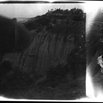 Palisades Park cliff, Santa Monica, 1929