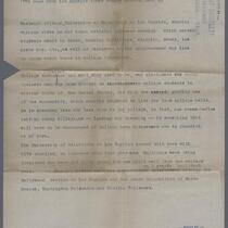 Typewritten description of photographs of University of California, Los Angeles, 1930