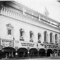 Tower Theatre, Los Angeles, Construction, Eighth Avenue elevation 8/3/27