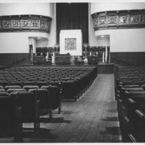 Temple Israel, Hollywood, auditorium, front