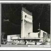 Huntridge Theatre, Las Vegas, photograph of rendering