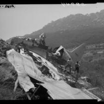 Wreckage of Standard Airlines C-46 crash, 1949.