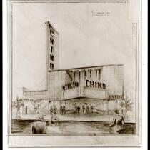 Chino Theatre, rendering, day